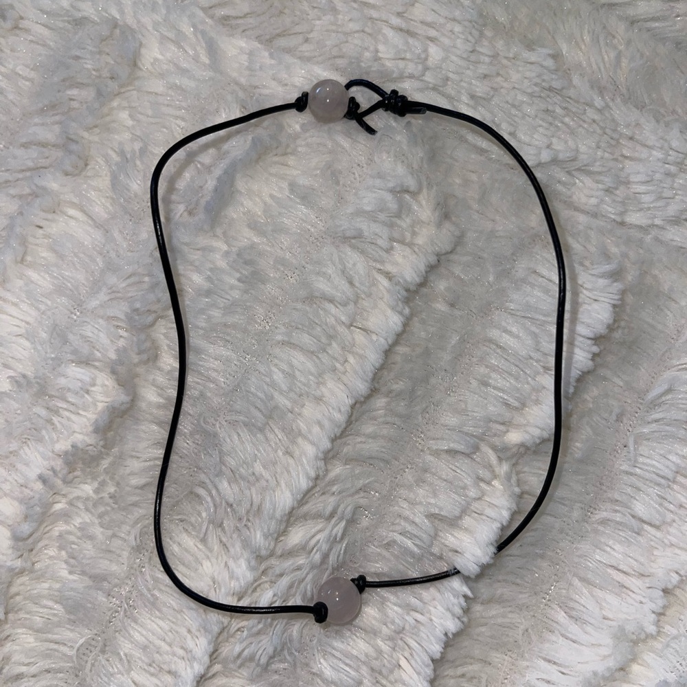 Rose Quartz Pearl chocker